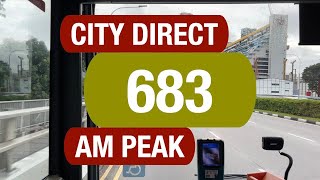 Go-Ahead City Direct 683 (Morning Peak) | Bus Service Route Visual
