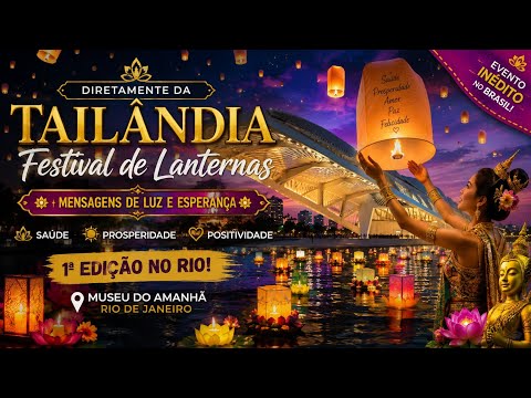 Festival de lanternas- popular da Tailândia- Rio de Janeiro- museu do Amanhã