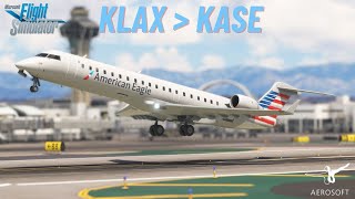 MSFS LIVE | American Eagle OPS | KLAX ✈ KASE | Back on the Grind! | *Aerosoft V2 CRJ-700* |#msfs2020