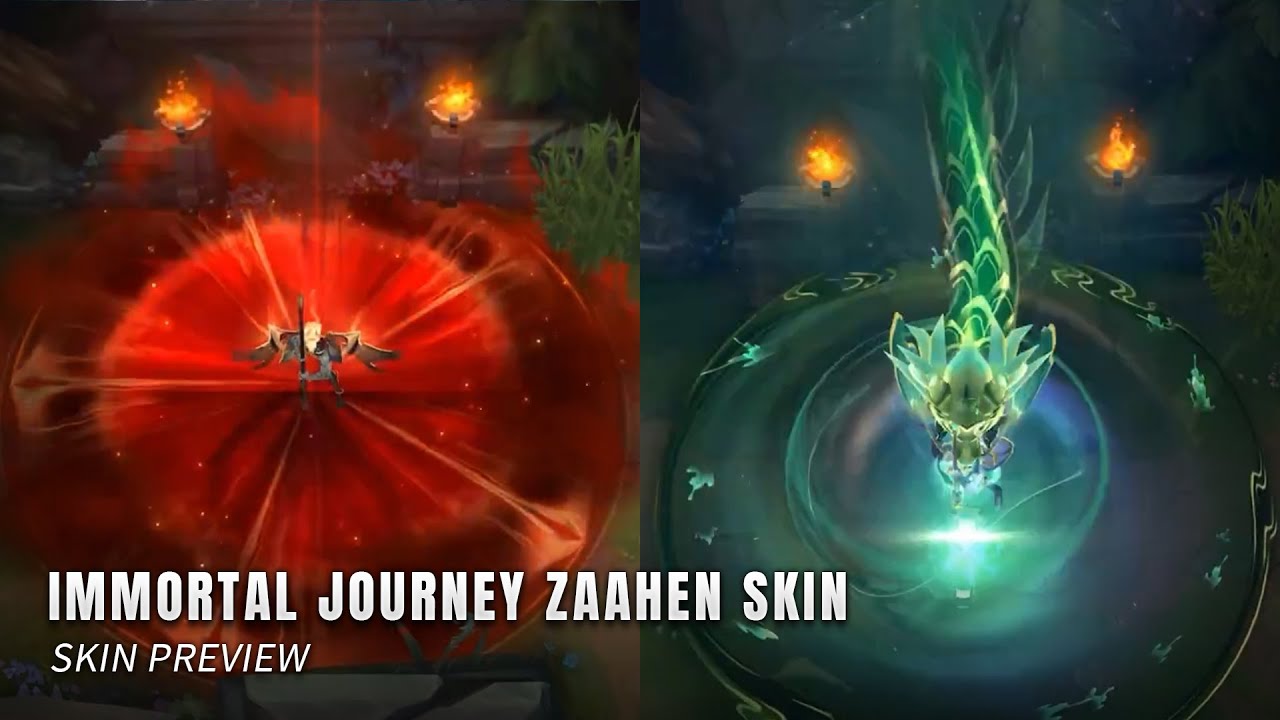 Immortal Journey Zaahen & Classic Zaahen Skin Preview — League Of Legends