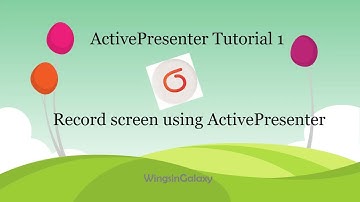 Activepresenter Tutorial 1 - Record screen using ActivePresenter