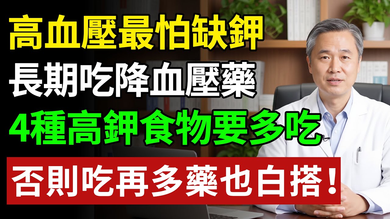 高血壓最大的「坑」！只吃藥不補它，身體越吃越虛，90%的人中招了#健康#健康飲食 #養老生活 #老年健康 #樂齡健康