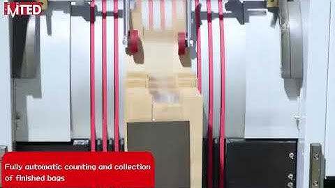 RZJD-G350J flat bottom paper bag making machine with printer and window