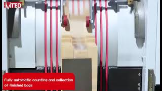 RZJD-G350J flat bottom paper bag making machine with printer and window