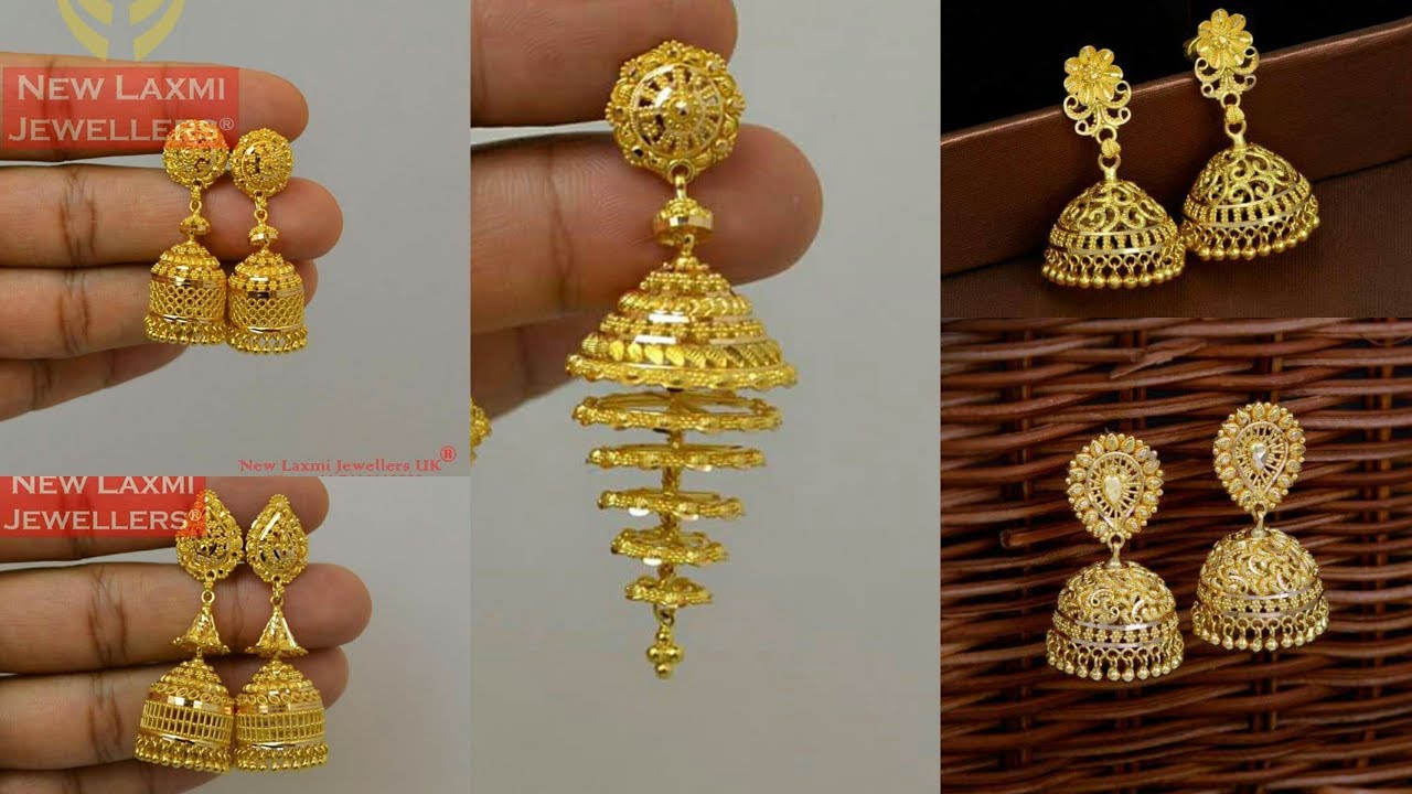Gold Earrings Jhumkas Designs You Gold Earrings Jhumkas Designs