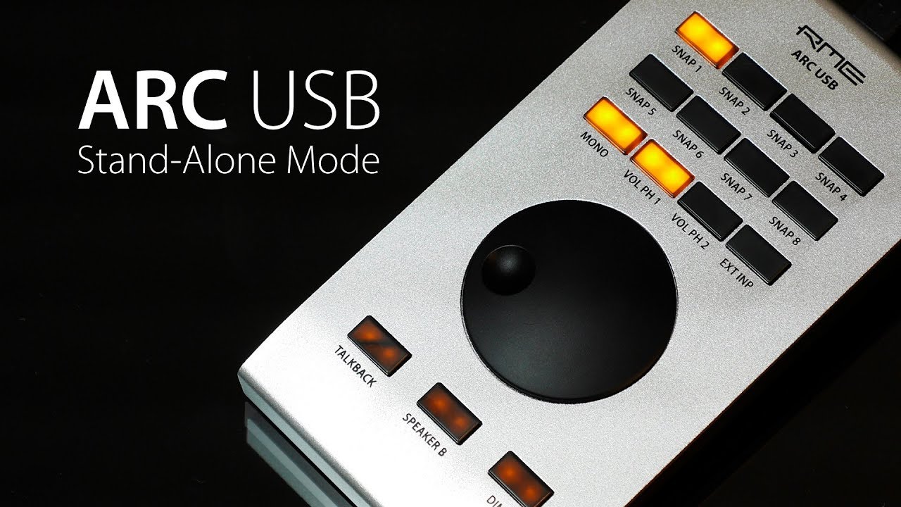 RME Audio ARC USB - Stand-alone Mode Features - YouTube