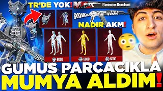 İLK DEFA KORE PUBG'YE GİRDİM! GÜMÜŞ PARÇACIKLA MUMYA ALDIM! (TR'DE OLMAYAN SİLAH VE SET)-PUBG Mobile