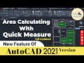 AutoCAD 2021 New Features: Quick Measure Tool for Easy Area Calculation 🛠️