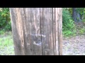 Telephone poles for corner post Telephone poles for corner post