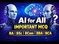 AI for All🔥 | Vocational Course | 1st semester | Ai most Important Mcq | artificial intelligence