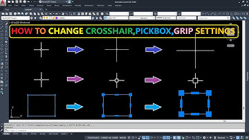 AutoCAD Cursor Settings || AutoCAD Crosshair Settings