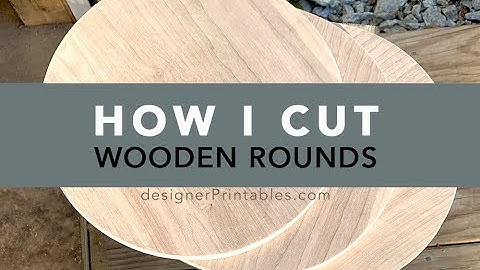 how I cut wooden circles using my router and circle guide
