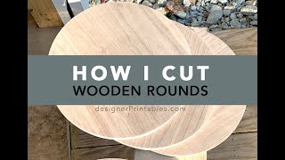 how I cut wooden circles using my router and circle guide