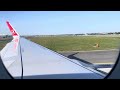 Turkish Airlines takeoff from Prague (PRG) Airport onboard Airbus A321neo