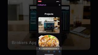 My portfolio website on mobile view #coding #programmingtutorial # #webdev