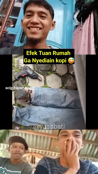 Tuan Rumah ga Nyediain Kopi buat tukang 😅 #kocak #lucu #reaction