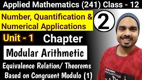 Numbers Quantification & Numerical Applications| Class-12| Modular Arithmetic (Part-2)