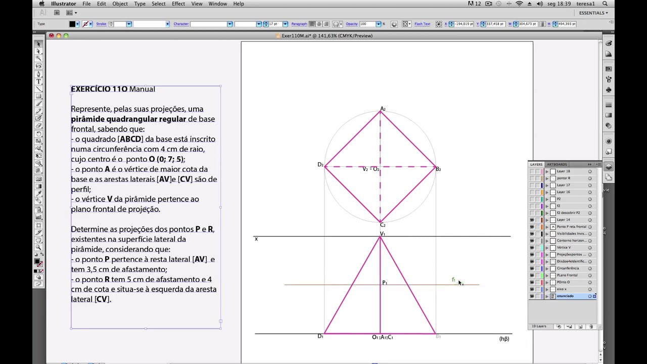 GD A PIRAMIDE RETA QUADRANGULAR FRENTE