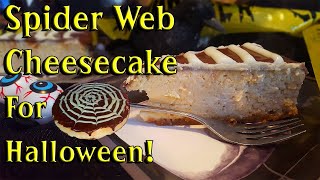 Halloween Spider Web Cheesecake by Rain's Kitchen and Garden — recipe photo