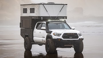 Custom Four Wheel Camper Build - Toyota Tacoma + Flatbed Walk Around