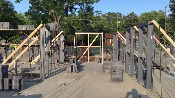 Installed Welded Frames for local school