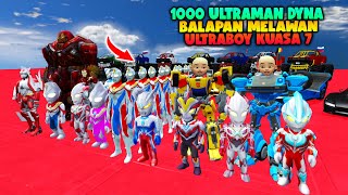 Ultraman Dyna Thousand Shadows Race Against Ultraboy 7 Power And Robot Upin Ipin  Gta 5 Ultraman