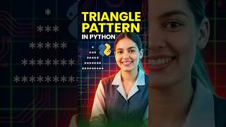 Python Triangle Pattern 🔺 | Learn Loops in Seconds ⚡#shorts