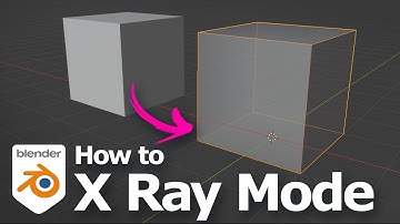 How to x ray mode in Blender to make object transparent in viewport