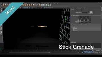 (Maya) Stick Grenade - Animation Showcase