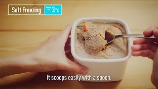 Prime Fresh demo video: an experiment on how curry scoops with and without Prime Fresh Freezing. screenshot 2