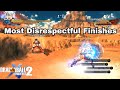 All Goku MOST Disrespectful Finishes In Dragon Ball Xenoverse 2!