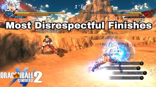 All Goku MOST Disrespectful Finishes In Dragon Ball Xenoverse 2!