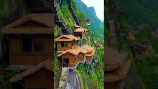 Lugares Encantadores Casas Na Montanha, A Beira De Um Penhasco