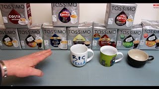 Tassimo Coffee Taste Test & Review of Seven different 'Internet Exclusive' coffees