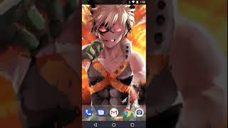 Boku no hero bakugou livewallpaper android - bakugo live wallpaper screenshot 1