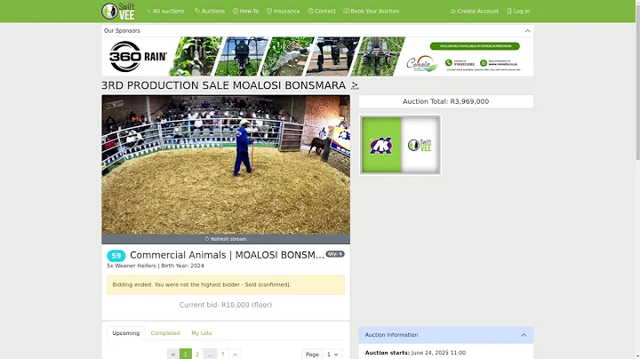 3RD PRODUCTION SALE MOALOSI BONSMARA