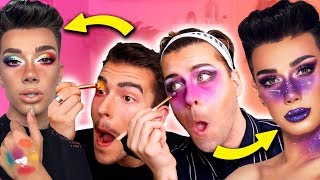 IMITANDO MAQUILLAJE de JAMES CHARLES (FAIL!!) | Uy Albert!