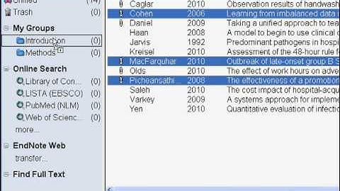 EndNote Part 5 Creating Groups: Drexel University Health Sciences Libraries