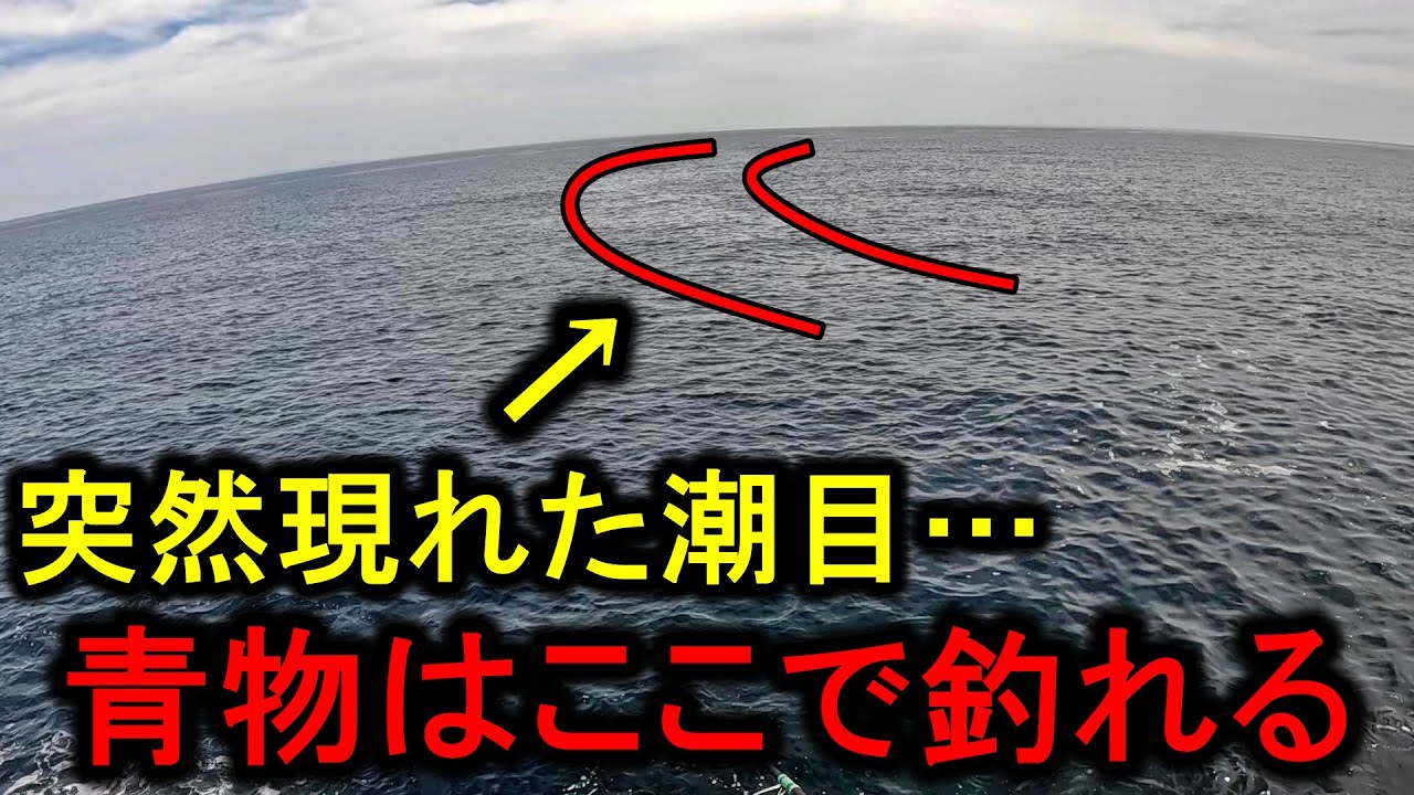 目の前に突然現れた潮目…青物はこういう場所に居ます【ショアジギング】 - YouTube