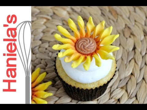 Easy Sunflower Fondant Flower Tutorial