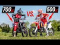 700cc vs 500cc 2 Stroke Dirt Bike Shootout!