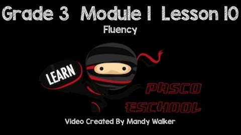 Grade 3 Module 1 Lesson 10 Fluency