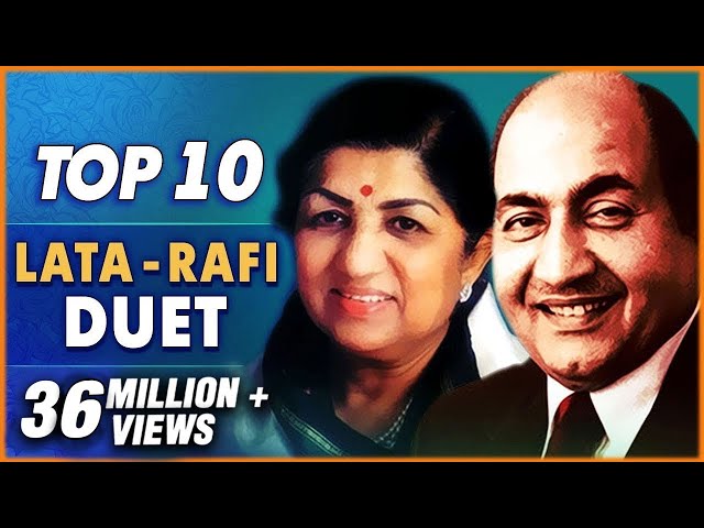 Mohammad Rafi u0026 Lata Mangeshkar Hits | Top 10 Lata u0026 Rafi Duet Songs |  Old Hindi Songs Collection class=
