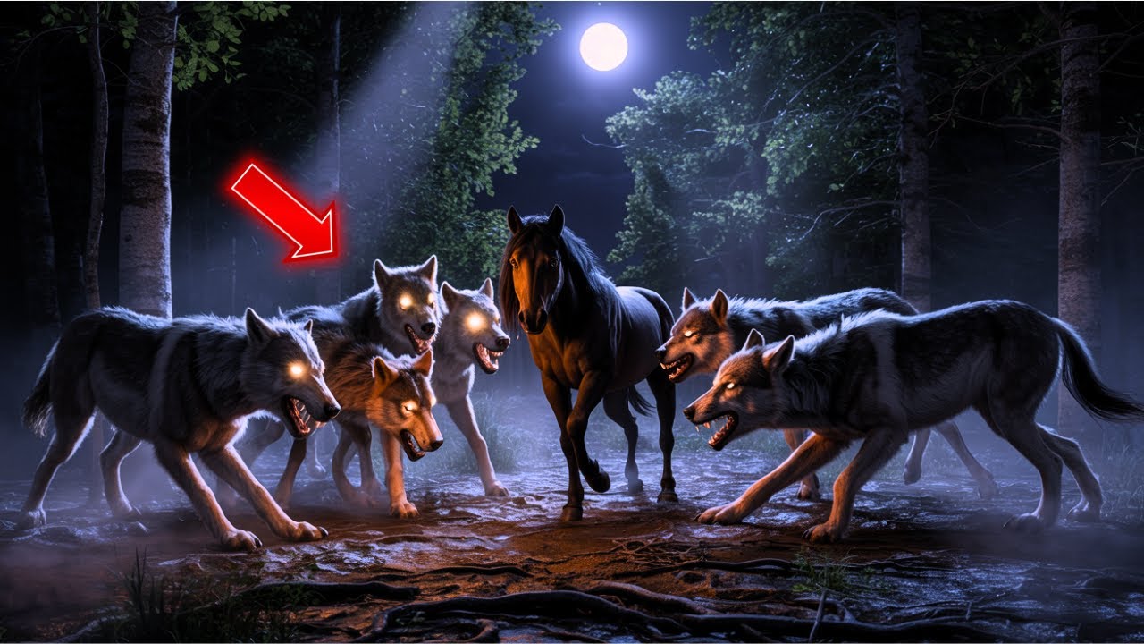Una MANADA de LOBOS atacó a una YEGUA EMBARAZADA, y entonces ocurrió este milagro...