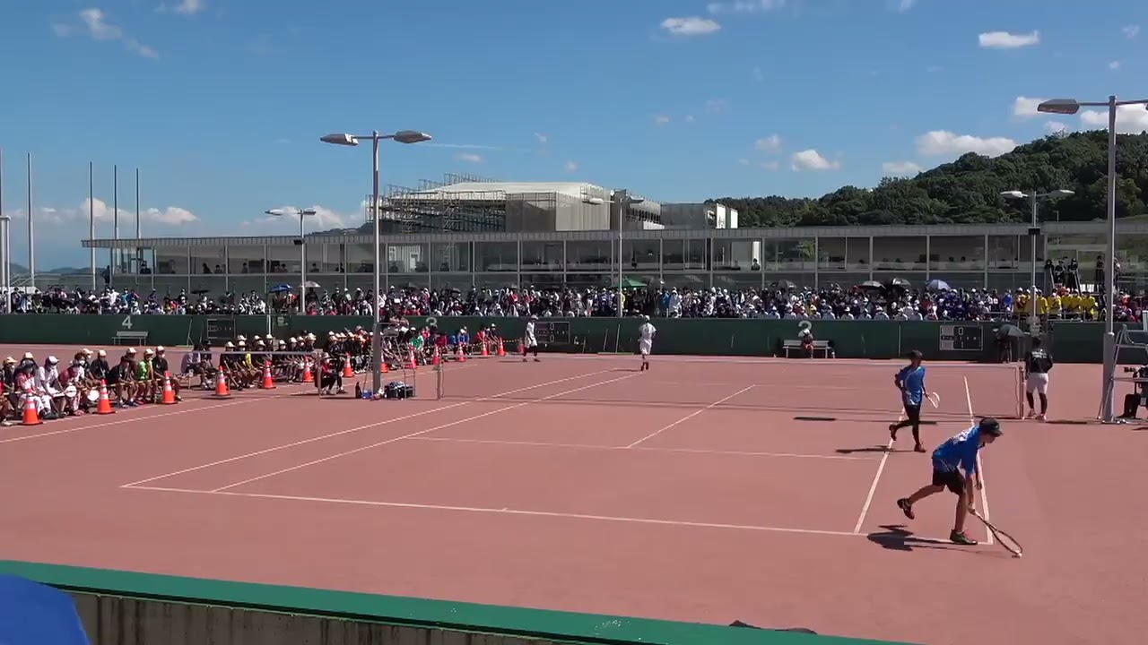 2022年IH ソフトテニス 男子個人 決勝 野口快・菊山太陽 高田商(奈良) vs 浅見竣一朗・初鹿暁哉 東北(宮城)