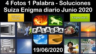 4 Fotos 1 Palabra - Suiza - 19/06/2020 - Junio 2020 - Enigma diario + Enigma bonus - Solucion