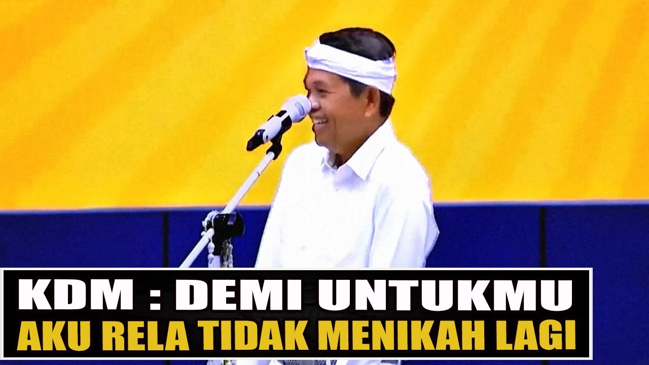 Cerita KDM Hingga Rela Tidak Nikah Lagi