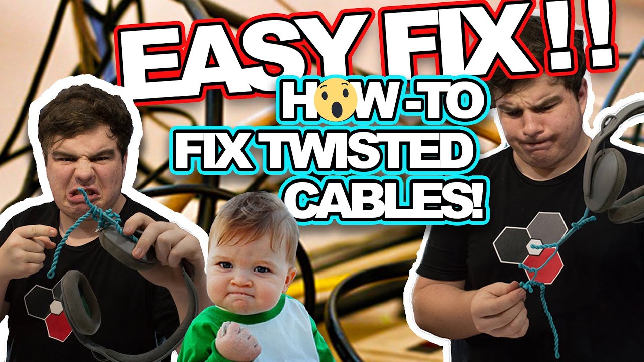How To Straighten Headset Wires
