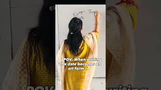 Just a date on the board, but a vibe in the room ✨#teacher #school #prayasekpahal anjuaroragera