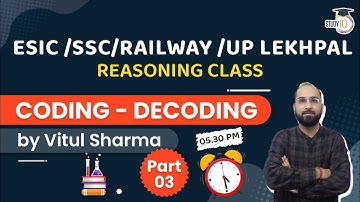 Coding Decoding ( कोडिंग डिकोडिंग ) | Reasoning Tricks & Shortcuts  Part 3 | By Vitul Sir #ESIC #SSC